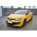 Накладка сплиттер на передний бампер вариант 3 на Renault Megane III RS